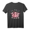 Oink Schweine Trio T-Shirt - Lustiges Tiermotiv im Comic Style, Geschenkidee für Kinder, Schweine Fans und Freunde