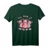 Oink Schweine Trio T-Shirt - Lustiges Tiermotiv im Comic Style, Geschenkidee für Kinder, Schweine Fans und Freunde