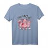 Oink Schweine Trio T-Shirt - Lustiges Tiermotiv im Comic Style, Geschenkidee für Kinder, Schweine Fans und Freunde