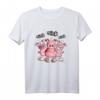 Oink Schweine Trio T-Shirt - Lustiges Tiermotiv im Comic Style, Geschenkidee für Kinder, Schweine Fans und Freunde