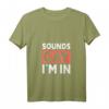 Damen Sounds Gay I'm In - Schwul LGBTQ T-Shirt mit V-Ausschnitt, leichtes und klassisch geschnittenes Supporter-Shirt