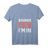 Damen Sounds Gay I'm In - Schwul LGBTQ T-Shirt mit V-Ausschnitt, leichtes und klassisch geschnittenes Supporter-Shirt