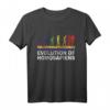 Gay Pride LGBT Community T-Shirt - Evolution of Homosapiens mit Regenbogen & Love is Love Slogan für Pride & LGBTQ+ Supporter