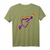 Pride Herz mit Pfeil im Regenbogen-Design - Buntes LGBTQ+ Schwul Lesben T-Shirt für CSD & Pride Events