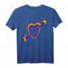 Pride Herz mit Pfeil im Regenbogen-Design - Buntes LGBTQ+ Schwul Lesben T-Shirt für CSD & Pride Events