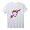 Pride Herz mit Pfeil im Regenbogen-Design - Buntes LGBTQ+ Schwul Lesben T-Shirt für CSD & Pride Events