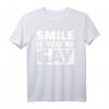 Smile if you're gay T-Shirt - Lustiges LGBTQ+ Statement Shirt für Lesben, Schwule & Supporter