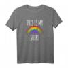 LGBT Flagge Pyjama & Stolz T-Shirt - Lustige Regenbogenfahne Kleidung für Männer & Frauen, Geschenkidee für LGBT-Anhänger