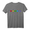 LGBTQ+ Regenbogen Herzen Toleranz T-Shirt – Unterstütze Vielfalt und Akzeptanz als Geschenk zum Geburtstag oder für den Alltag