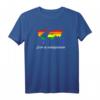 Love Is Everywhere LGBT Pride T-Shirt mit Weltkarte und Regenbogenfarben – Unterstützung für Homosexuelle, Lesbische, Transgender & Gleichberechtigung bei CSD & Pride-Events