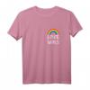 Pride Regenbogen T-Shirt mit Love Wins Spruch - Buntes LGBTQ Queer T-Shirt für CSD, Supporter und als Geschenk
