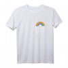 Pride Regenbogen T-Shirt mit Love Wins Spruch - Buntes LGBTQ Queer T-Shirt für CSD, Supporter und als Geschenk