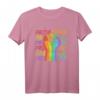 Regenbogen Gay Pride Faust LGBTQIA Queer CSD LGBT T-Shirt – Unterstütze die Community beim CSD mit solidarischem Pride-Design