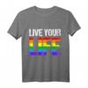 LGBT Pride Gay Rainbow Flag Geschenk Für Schwule & Lesben T-Shirt - Perfekt für Pride Paraden & Support