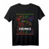 Ho Ho Homo Frohe Weihnachten LGBT Regenbogen Schwul T-Shirt – Exklusives Festtagsdesign für LGBTQ+ Gemeinschaft
