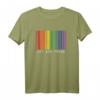 Herren Gay And Proud Regenbogen Barcode LGBT CSD Schwul & Stolz T-Shirt – Unterstütze die Queer Community bei Pride & CSD Veranstaltungen