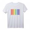 Herren Gay And Proud Regenbogen Barcode LGBT CSD Schwul & Stolz T-Shirt – Unterstütze die Queer Community bei Pride & CSD Veranstaltungen