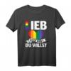 LGBTQ Pride T-Shirt mit Regenbogen - Lieb doch, wen du willst! Lustiges Geschenk für Christopher Street Day & Alltag