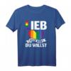 LGBTQ Pride T-Shirt mit Regenbogen - Lieb doch, wen du willst! Lustiges Geschenk für Christopher Street Day & Alltag