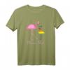 Damen LGBT T-Shirt mit Regenbogen und Flamingo Design – Pride Outfit für Christopher Street Day, CSD Köln & weltweit, Group Matching & Pride Support