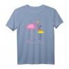 Damen LGBT T-Shirt mit Regenbogen und Flamingo Design – Pride Outfit für Christopher Street Day, CSD Köln & weltweit, Group Matching & Pride Support