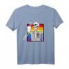 Goth Skelett Kaffee Schwul-Lesbisch Stolz Regenbogen Herz T-Shirt – Unterstützung für LGBTQIA+ Gemeinschaft bei Pride, Protesten & Rallys