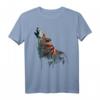 Wolf Heulen Tier Druck Tierliebhaber Wolf T-Shirt – Perfekt für Wolfsfans und Tierliebhaber, Geschenkidee für Freunde und Familie