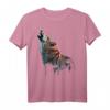 Wolf Heulen Tier Druck Tierliebhaber Wolf T-Shirt – Perfekt für Wolfsfans und Tierliebhaber, Geschenkidee für Freunde und Familie