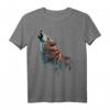 Wolf Heulen Tier Druck Tierliebhaber Wolf T-Shirt – Perfekt für Wolfsfans und Tierliebhaber, Geschenkidee für Freunde und Familie