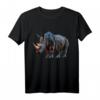 Nashorn Kunst Polygon Tier T-Shirt – Tierliebe zeigen & Naturschutz unterstützen