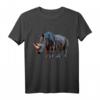 Nashorn Kunst Polygon Tier T-Shirt – Tierliebe zeigen & Naturschutz unterstützen