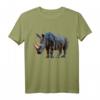 Nashorn Kunst Polygon Tier T-Shirt – Tierliebe zeigen & Naturschutz unterstützen