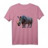 Nashorn Kunst Polygon Tier T-Shirt – Tierliebe zeigen & Naturschutz unterstützen