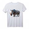 Nashorn Kunst Polygon Tier T-Shirt – Tierliebe zeigen & Naturschutz unterstützen