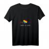 Damen Love Is Love Gay Pride Herzschlag Regenbogen Herz T-Shirt mit V-Ausschnitt - Unterstützung für LGBTQ, Pride & Vielfalt