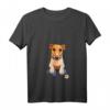 Hoffnungsvoller Hund T-Shirt mit Schoßdesign - Ausdruck von Mitgefühl und Liebe für Tiere