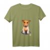 Hoffnungsvoller Hund T-Shirt mit Schoßdesign - Ausdruck von Mitgefühl und Liebe für Tiere