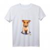 Hoffnungsvoller Hund T-Shirt mit Schoßdesign - Ausdruck von Mitgefühl und Liebe für Tiere