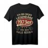 50. Geburtstag 1973 er Legendär Retro T-Shirt – Lustiges Geschenk für Papa, Vater & Opa zum Geburtstag, Vatertag & Weihnachten