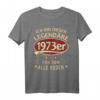 50. Geburtstag 1973 er Legendär Retro T-Shirt – Lustiges Geschenk für Papa, Vater & Opa zum Geburtstag, Vatertag & Weihnachten