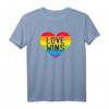 Love Wins T-Shirt mit Regenbogenherz – LGBTQ Pride Shirt für Vielfalt, Toleranz und Liebe, perfekt für Pride Month & CSD