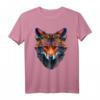 Fuchs Polygon Tier T-Shirt mit Blauen Augen - Kunstvolles Tiermotiv für Fuchsliebhaber und Tierfreunde