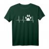 Hund Heartbeat Shirt für Hundefreunde mit Hundepfoten-Design – Perfektes Geschenk für Tierliebhaber, Männer, Frauen & Kinder