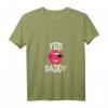 Damen Yes Daddy Kinky BDSM Dom Sub Sexy T-Shirt mit V-Ausschnitt – Provokatives Outfit für BDSM, Fetisch & kinky Mode