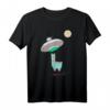 Ufo Entführung durch Faultier Alpaka T-Shirt – Lustiges Weltraum-Design für Kinder und Erwachsene, ideales Geschenk für Ufo Fans