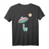 Ufo Entführung durch Faultier Alpaka T-Shirt – Lustiges Weltraum-Design für Kinder und Erwachsene, ideales Geschenk für Ufo Fans