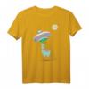 Ufo Entführung durch Faultier Alpaka T-Shirt – Lustiges Weltraum-Design für Kinder und Erwachsene, ideales Geschenk für Ufo Fans