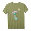Ufo Entführung durch Faultier Alpaka T-Shirt – Lustiges Weltraum-Design für Kinder und Erwachsene, ideales Geschenk für Ufo Fans
