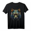 Wolf Kunst Polygon - Tierliebhaber Motiv Wolf T-Shirt für Natur- und Tierfreunde