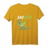 Skirex T-Rex Ski Fahrer Dino Geschenk T-Shirt – Lustiges Winterurlaub & Skifahrer Geschenk für Männer, Frauen & Kinder